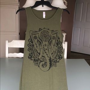 Xhilaration Elephant Slit Maxi Dress